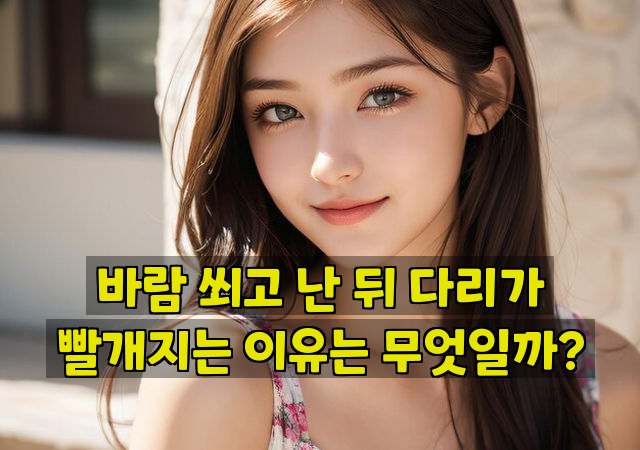 바람 쐬고 난 뒤 다리가 빨개지는 이유는 무엇일까?